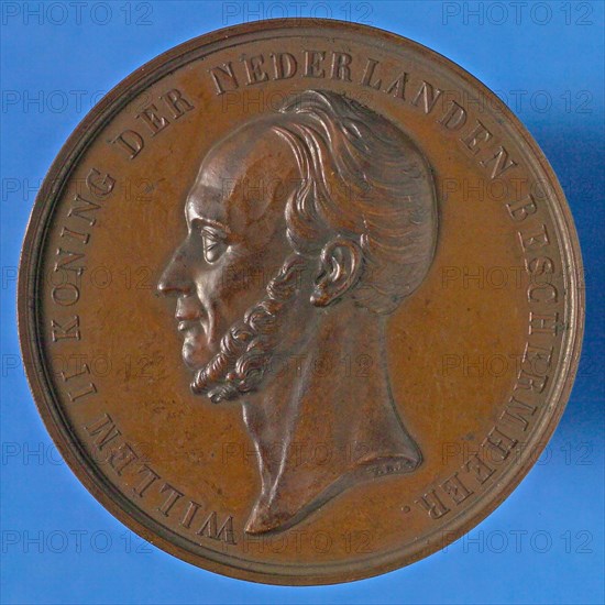 David van der Kellen, Price medal in honor of King William II as patron of the Royal Dutch Yacht Club, price medal penning