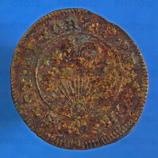 Johann Christian Reich, Medal from Johan Christian Reich, jeton usage fee coin exchange medium find? copper, sailing vessel