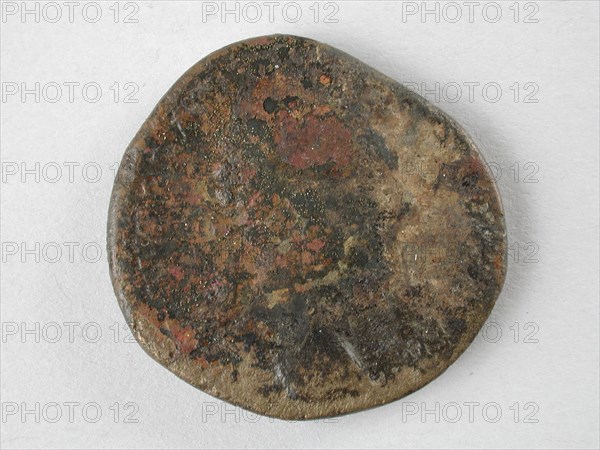 Sestertius, from Emperor Marcus Aurelius, 161-180, sestertius coin money swap soil find silver? bronze? metal, minted Roman coin