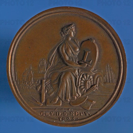 Van Bemme, Medal on the 50th anniversary of the Rotterdam Drawing Society This means Hooger, medallion bronze bronze medals