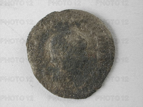 Antonian, beaten by Herennia Etrusculla, 249-251, antonianus coin money swap soil find silver? bronze? metal, beaten silvered