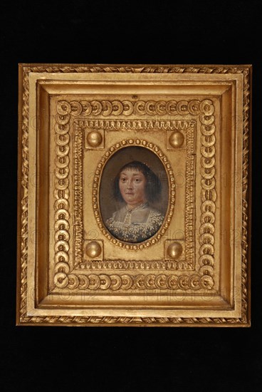 Portrait miniature by Anneke Claesdr. The giant, portrait miniature painting sculpture metal oil painting wood gold, frame