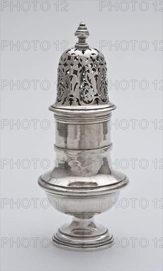 Silversmith: Johannes Londerseel, Silver spices spreader, Sprinkle crockery holder silver, serve sprinkle