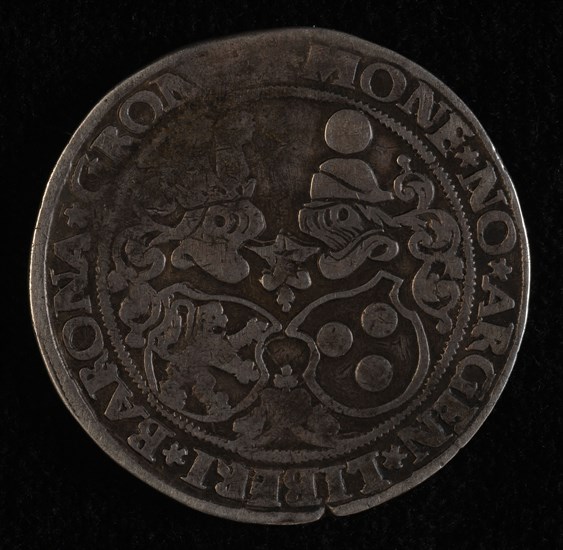 Half daalder, Gronsveld, z.j., half daalder coin money swap silver, BARO. IN GRONSFELDT, Jan Count of Bronckhorst baron van