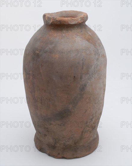 Pottery pot on stand, baluster shape, was used in the sugar industry, sugar bowl pot holder soil find ceramic earthenware glaze