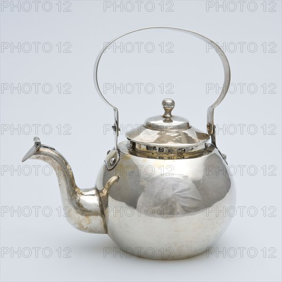 Silversmith: fake mark Hendrik Vrijman, Silver miniature kettle, Boiler kettle kettle miniature doll toy model relaxant model