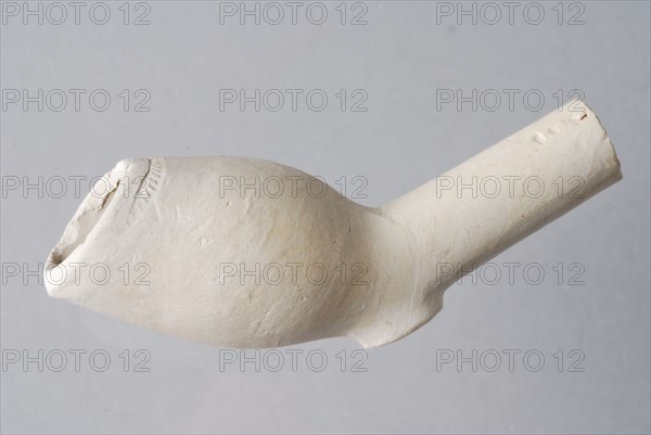 Hendrick Jansz., Clay pipe, unnoticed, from the waste from Rotterdam pipe making, clay pipe smoking equipment smoking ground