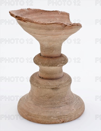 Earthenware salt vessel, salt bowl on high foot, salt container salt dish holder soil find ceramic earthenware, foot 8.0 hand