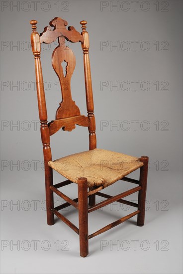 Cherry-wood straight chair, chair furniture furniture interior design wood cherry wood elmwood piping, Hose seat and high back