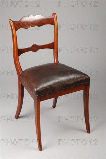 Mahogany Biedermeier chair, chair furniture furniture interior design wood mahogany elm wood textile tarpaulin, veneered