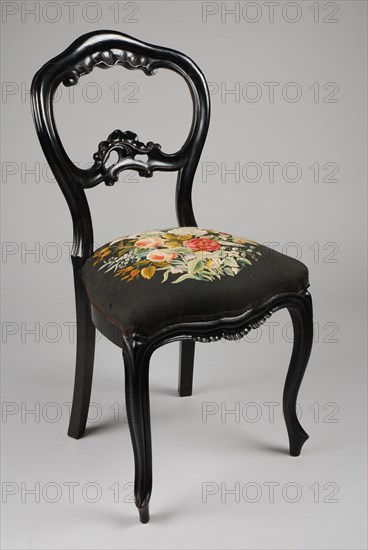 Fa. Johann Diedrich Schmidt & Co. en Cord Heinrich Schmidt, Straight neo-rococo chair, straight-seat chair furniture furniture