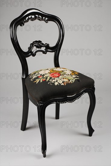 Fa. Johann Diedrich Schmidt & Co. en Cord Heinrich Schmidt, Straight neo-rococo chair, straight-seat chair furniture furniture