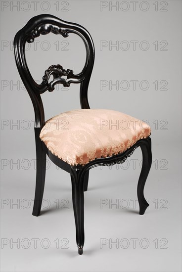 Fa. Johann Diedrich Schmidt & Co. en Cord Heinrich Schmidt, Straight neo-rococo chair, straight-seat chair furniture furniture