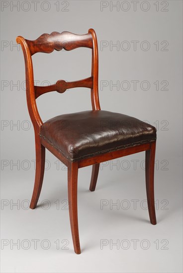 Mahogany Biedermeier chair, chair furniture furniture interior design wood mahogany elm wood textile tarpaulin, veneered