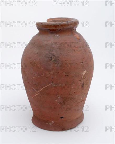 Pottery pot on stand, baluster shape, was used in the sugar industry, sugar bowl pot holder soil find ceramic earthenware glaze