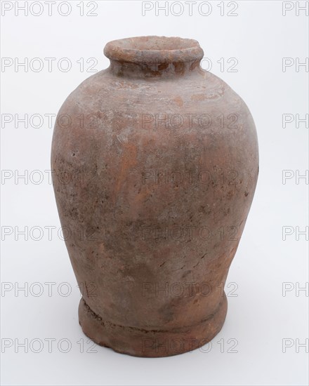 Pottery pot on stand, baluster shape, was used in the sugar industry, sugar bowl pot holder soil find ceramic earthenware glaze