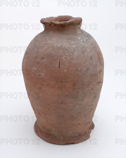 Pottery pot on stand, baluster shape, was used in the sugar industry, sugar bowl pot holder soil find ceramic earthenware glaze