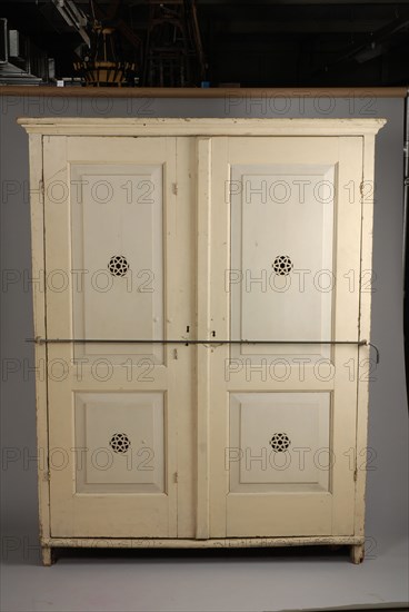 White painted filing cabinet or pantry, converted into wardrobe, cabinet cupboard furniture furniture interior design wood oak