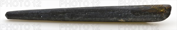 Fragment of slate griffel, writing pen, griffel writing pen soil find slate stone, sawn cut Fragment slate slate.