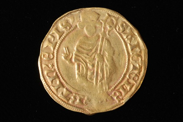 Rudolf van Diepholt (muntheer 1431 - 1455), St. Martinusgoudgulden, Bisdom Utrecht, bishop Rudolf van Diepholt, postulate gold