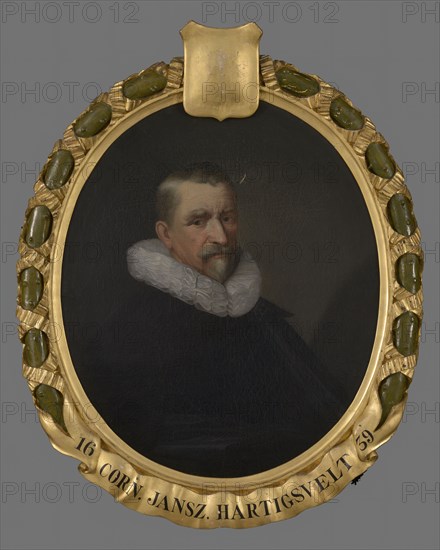 Pieter van der Werff, Portrait of Cornelis Jansz. Hartigvelt (before 1586-1641), portrait painting material linen oil painting