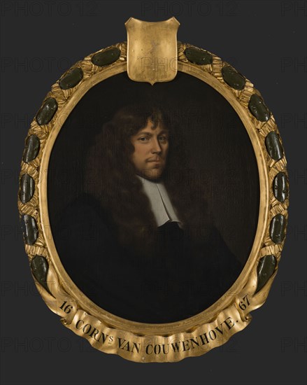 Pieter van der Werff, Ortret by Cornelis Willemsz. Van Couwenhove (1632-1692), portrait painting visual material linen oil