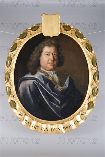 Pieter van der Werff, Portrait of Matthias van den Brouck or Broecke (? -1716), portrait painting visual material linen oil