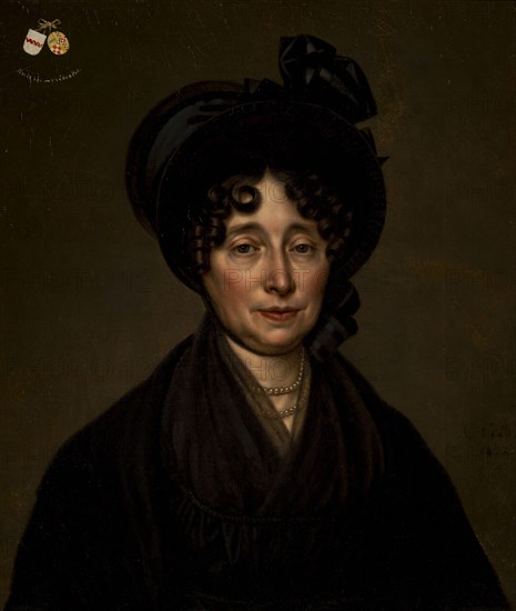 Cornelis Cels, Portrait of Sara van der Pot (1762-1826), portrait painting canvas linen oil, Standing rectangular posthumous