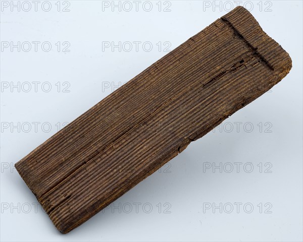 Wooden clapplate of tub with notch for bottom, fairing barrel ton of soil find timber, sawn planed Wooden clapboard of tub.