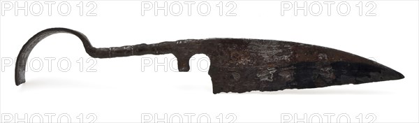 Half of squeeze shear, pinch scissors cutting tool soil find iron metal, archeology Rotterdam City triangle Schielandshuis