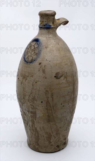 Stoneware jar on stand, arched model, stamped mark on the shoulder, mineral pitcher pitcher pitcher container soil find ceramic