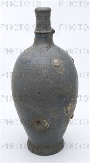 Stoneware mineral water pitcher on pinched foot, arched model, gray blue, marked, mineral pitcher pitcher pitcher holder soil