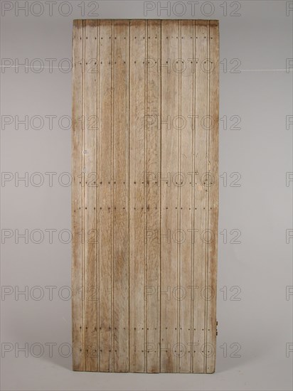 Oak room door, door building part wood oak hh, sawn planed nailed Room door hinged with three shelves (two wide and one narrow