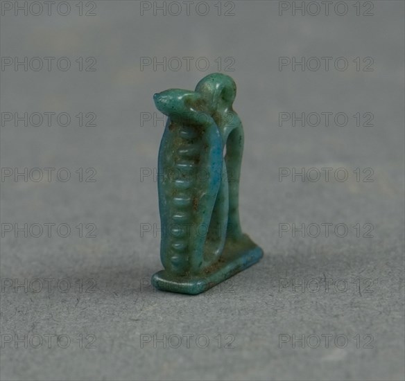 Amulet of a Serpent, Third Intermediate Period, Dynasty 21–25 (1070–525 BC), Egyptian, Egypt, Stone, 1.25 × 1 × 0.25 cm (1/2 × 3/8 × 1/8 in.)