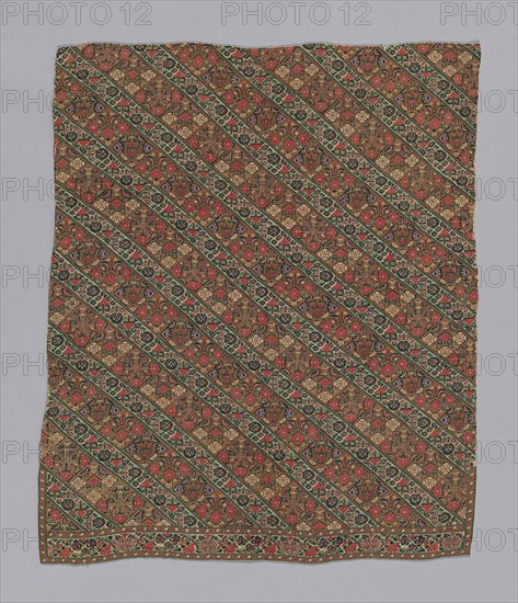 Panel (From Woman’s Trousers), 19th century, Iran, Iran, 67.4 × 55.2 cm (26 1/2 × 21 3/4 in.)