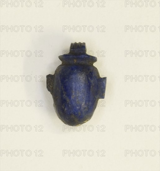 Amulet of a Heart, Third Intermediate Period, Dynasty 21–25 (1070–656 BC), Egyptian, Egypt, Lapis Lazuli, 1.3 × 1 × 0.3 cm (1/2 × 3/8 × 1/8 in.)