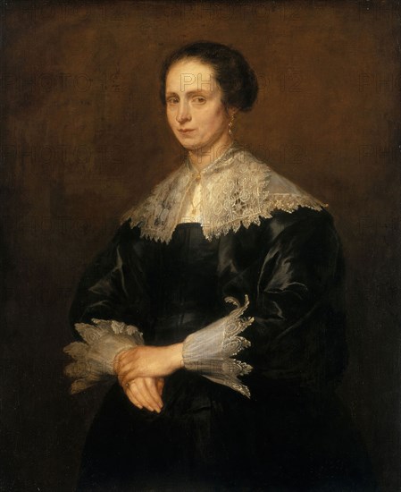 Helena Tromper Du Bois, c. 1631, Attributed to Anthony van Dyck, Flemish, 1599-1641, Flanders, Oil on canvas, 99.1 × 88.4 cm (39 × 34 13/16 in.)