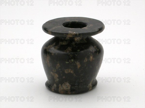Kohl Jar, New Kingdom, Dynasty 18 (about 1550–1069 BC), Egyptian, Egypt, Stone, 5.1 × 4.8 × 4.8 cm (2 × 1 7/8 × 1 7/8 in.)