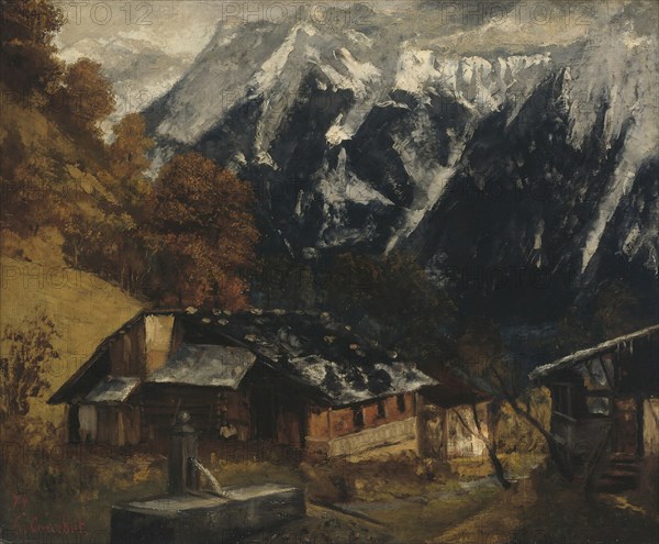 An Alpine Scene, 1874, Gustave Courbet, French, 1819-1877, France, Oil on canvas, 23 5/8 × 28 3/4 in. (60 × 73 cm)