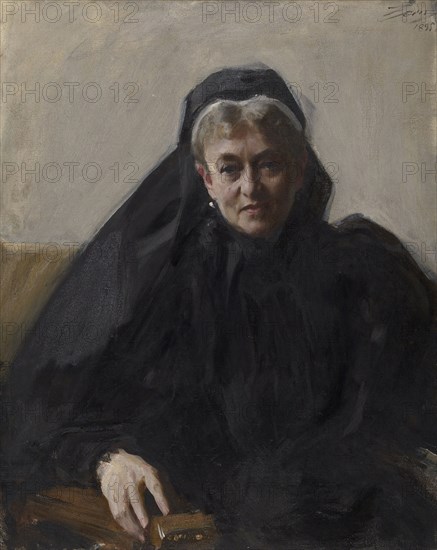 Maria Sheldon Scammon, 1895, Anders Leonard Zorn, Swedish, 1860-1920, Sweden, Oil on canvas, 32 x 25 3/4 in. (81.3 x 65.5 cm)