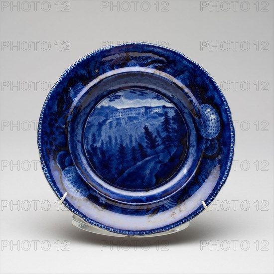 Plate, c. 1825, English for the American market, Staffordshire, England, Staffordshire, Earthenware, Diam. 16.5 cm (6 1/2 in.)
