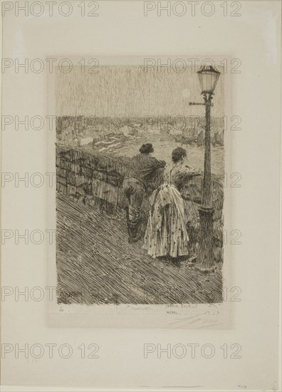 Fisherman at Saint Ives, 1891, Anders Zorn, Swedish, 1860-1920, Sweden, Etching on ivory laid paper, 260 x 185 mm (image), 276 x 197 mm (plate), 420 x 305 mm (sheet)