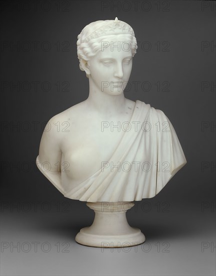 America, 1850/54, Hiram Powers, American, 1805–1873, Italy, Marble, H.: 73.7 cm (29 in.)