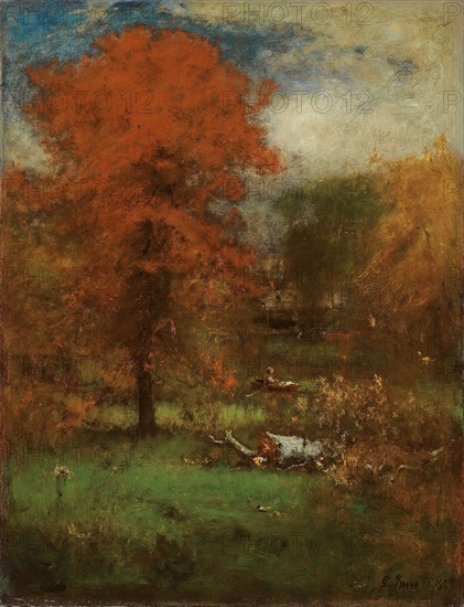 The Mill Pond, 1889, George Inness, American, 1825–1894, United States, Oil on canvas, 95.9 × 75.6 cm (37 3/4 × 29 3/4 in.)
