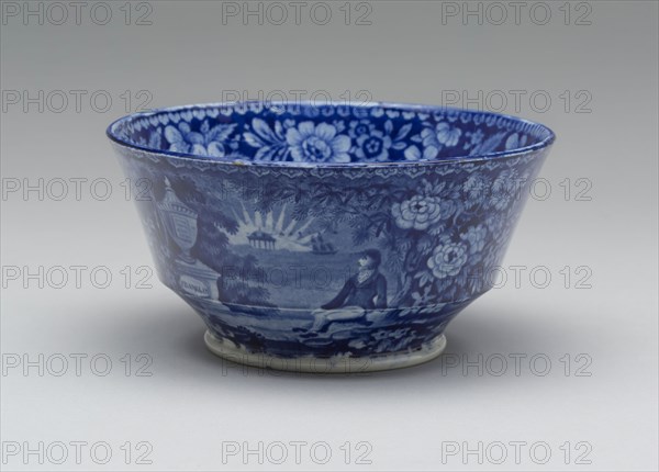 Bowl, 1825/30, Enoch Wood & Sons, English, active 1818–1846, Made for the American market, Staffordshire, Burslem, Earthenware