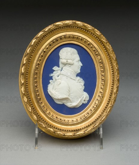 Plaque with Portrait of William Eden, Lord Auckland, c. 1789, Wedgwood Manufactory, England, founded 1759, Burslem, Stoneware (jasperware), 17.5 × 14.9 × 4.6 cm (6 7/8 × 5 7/8 × 1 11/16 in.)
