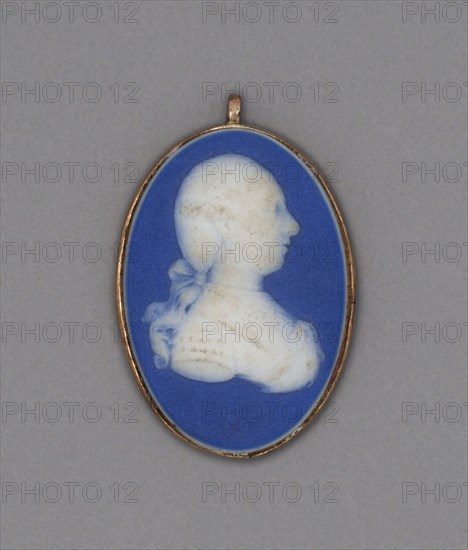 Cameo with Portrait of Prince Charles Edward Stuart, Late 18th century, Wedgwood Manufactory, England, founded 1759, Burslem, Stoneware (jasperware), 2.5 × 1.7 × 0.6 cm (1 × 11/16 × 1/4 in.)