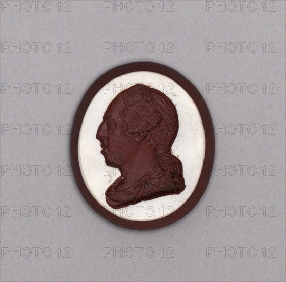 Cameo with Portrait of Duke of Gloucester, Late 18th century, Wedgwood Manufactory, England, founded 1759, Burslem, Stoneware (rosso antico), 2.2 × 1.9 × 0.6 cm (7/8 × 3/4 × 1/4 in.)