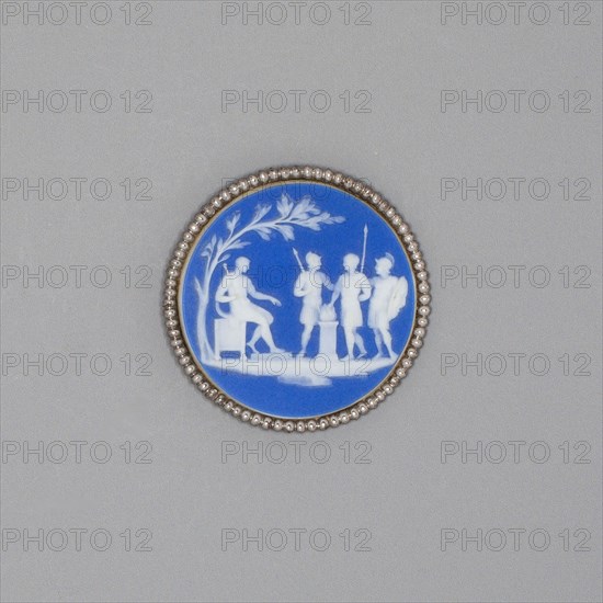 Button, Late 18th century, Wedgwood Manufactory, England, founded 1759, Burslem, Stoneware (jasperware), Diam. 4 cm (1 9/16 in.)