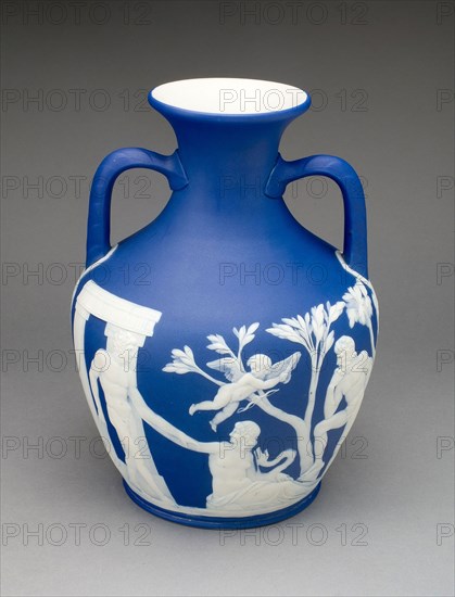 Portland Vase, 1860/80, Wedgwood Manufactory, England, founded 1759, Burslem, Stoneware (jasperware), 25.4 × 20 cm (10 × 7 7/8 in.)